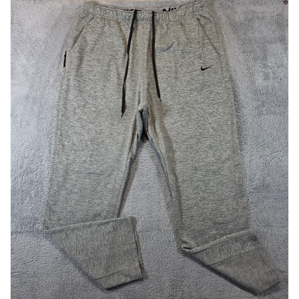 Nike Joggers Mens 3XL Tall Grey Heather Therma-FIT Training Pants DQ4856-063